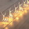 3D Reindeer String Lights – 1.5 m / 3 m Battery‑Operated LED - Elf Express