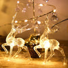 3D Reindeer String Lights – 1.5 m / 3 m Battery‑Operated LED - Elf Express