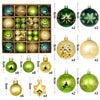 44‑Piece Christmas Ball Ornament Set – 3 cm & 6 cm Shatterproof Tree Baubles - Elf Express