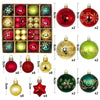 44‑Piece Christmas Ball Ornament Set – 3 cm & 6 cm Shatterproof Tree Baubles - Elf Express