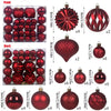 48‑Piece Hollow Christmas Ball Ornament Set – 4/6/8 cm Special‑Shape - Elf Express
