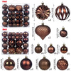 48‑Piece Hollow Christmas Ball Ornament Set – 4/6/8 cm Special‑Shape - Elf Express