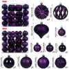 48‑Piece Hollow Christmas Ball Ornament Set – 4/6/8 cm Special‑Shape - Elf Express