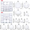 48‑Piece Hollow Christmas Ball Ornament Set – 4/6/8 cm Special‑Shape - Elf Express