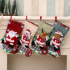 4‑Piece Christmas Stocking Set – Large Plush Santa, Snowman, Bear & Reindeer - Elf Express