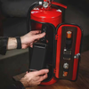 Fire Extinguisher Mini Bar Wine Cabinet – Novelty Liquor Storage Box & Home Bar Decoration, Firefighter Gift