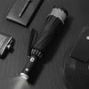Automatic Folding Umbrella with LED Flashlight – Windproof 10‑Rib Reverse Umbrella with Reflective Strips