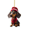 Acrylic Christmas Cartoon Dog Ornament – Cute Puppy Pendant for Tree, Backpack & Car Interior Décor - Elf Express