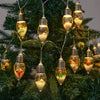 Battery Christmas Snowball String Lights – Clear Bulbs with Santa, Snowman & Tree Ornaments - Elf Express