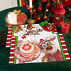 Christmas Dining Table Dish Placemats - Linen, Non Slip