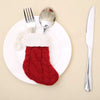 6PCS Christmas Cutlery Santa Socks Silverware Holder