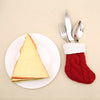 6PCS Christmas Cutlery Santa Socks Silverware Holder