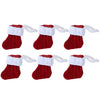 6PCS Christmas Cutlery Santa Socks Silverware Holder