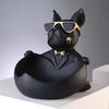 Cool Dog Figurine Dog Statue Storage Box