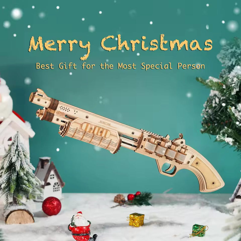 Robotime Rokr Corsac M60 Toy Gun 3D Wooden Puzzle Mechanical Building Model