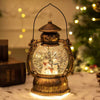 Christmas Snow Globe Lantern Music Box – LED Lighted Decorative Night Lamp & Holiday Gift.