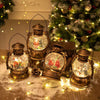 Christmas Snow Globe Lantern Music Box – LED Lighted Decorative Night Lamp & Holiday Gift.