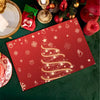 Christmas Dining Table Dish Placemats - Linen, Non Slip