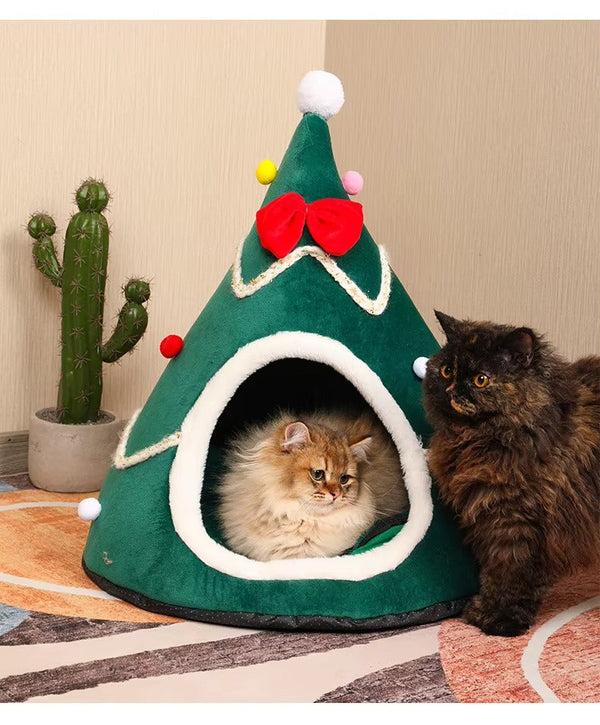 Christmas Tree Pet Nest/Winter Cat House