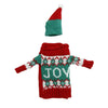 Knitted Christmas Wine Bottle Covers – Festive Sweater Sets for Holiday - Elf Express