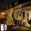 LED Climbing Santa Ladder Lamp - Indoor/Outdoor Christmas Light Ornament - Elf Express