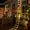 LED Climbing Santa Ladder Lamp - Indoor/Outdoor Christmas Light Ornament - Elf Express