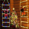 LED Climbing Santa Ladder Lamp - Indoor/Outdoor Christmas Light Ornament - Elf Express