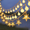 10M Star/Bubble String Lights Christmas