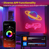 RGB Neon LED Strip Lights – Flexible Music‑Sync Rope with App & Remote Contro - Elf Express