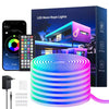 RGB Neon LED Strip Lights – Flexible Music‑Sync Rope with App & Remote Contro - Elf Express