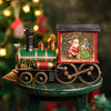 Santa Claus Christmas Train Snow Globe Lantern – LED Music Box Table Ornament - Elf Express