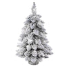 Snow‑Flocked Tabletop Christmas Tree with Warm LED Lights - Elf Express