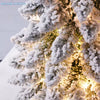Snow‑Flocked Tabletop Christmas Tree with Warm LED Lights - Elf Express